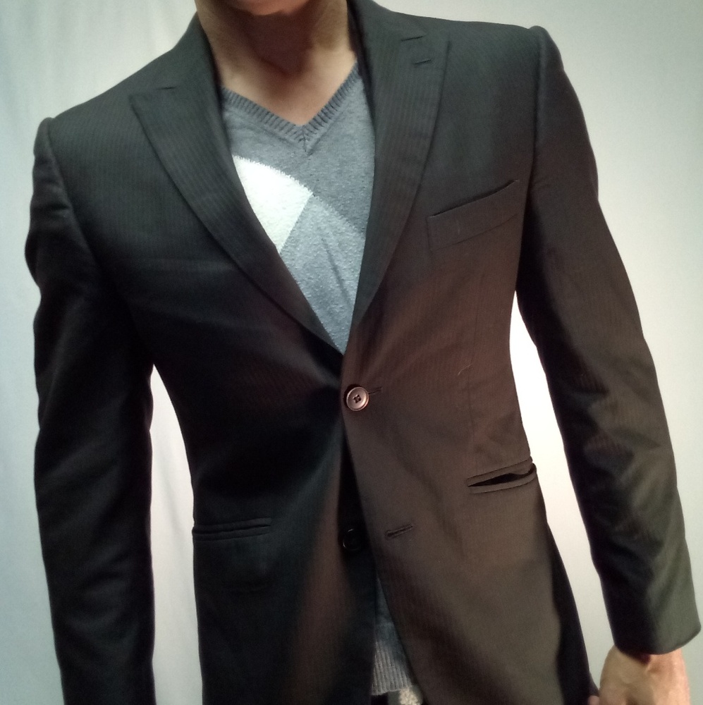 J FERRAR 3-PIECE SUIT Jacket, Vest, Pants Small